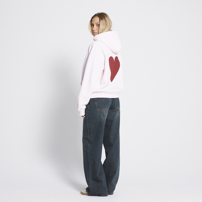 Printed heavy hoodie "Hilma Printed" Light Pink